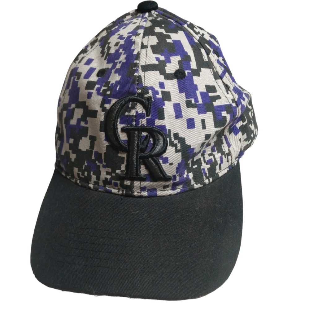 Colorado Rockies Purple Monday Digital Camo Snapback Hat